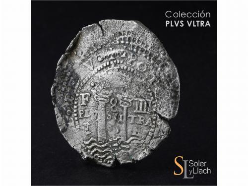 FELIPE IV. 8 Reales. 1652. POTOSÍ. E. Rev.: F - 8 - IIII / P