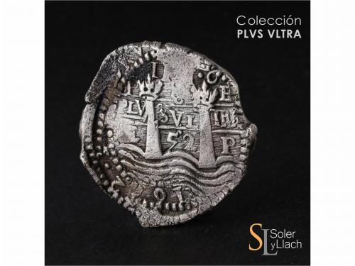 FELIPE IV. 8 Reales. 1652. POTOSÍ. E. Rev.: IPH6 debajo de l