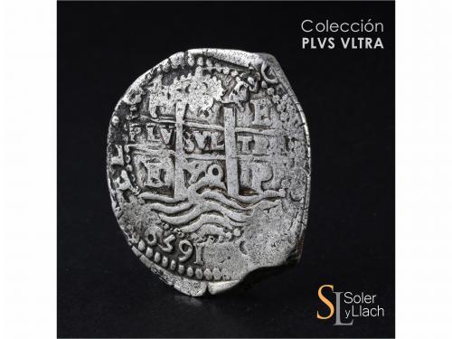 FELIPE IV. 8 Reales. 1659. POTOSÍ. E. 27,49 grs. Pátina irre