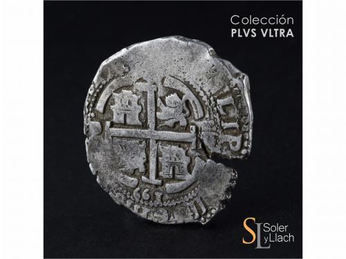 FELIPE IV. 8 Reales. 1661. POTOSÍ. E. 28,09 grs. Grieta a la