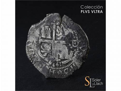 FELIPE IV. 8 Reales. 1661. POTOSÍ. E. 27,21 grs. Variante co