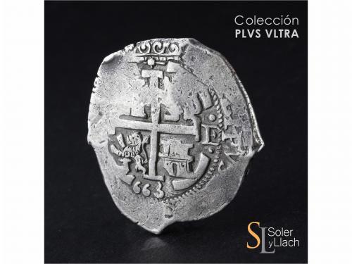 FELIPE IV. 8 Reales. 1663. POTOSÍ. E. 27,94 grs. Todas las f