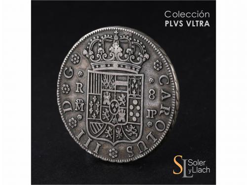 CARLOS III. 8 Reales. 1762. MADRID. J.P. 26,8 grs. Pátina os