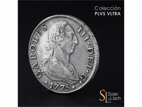 CARLOS III. 8 Reales. 1775. SEVILLA. C.F. 26,79 grs. Oxidaci