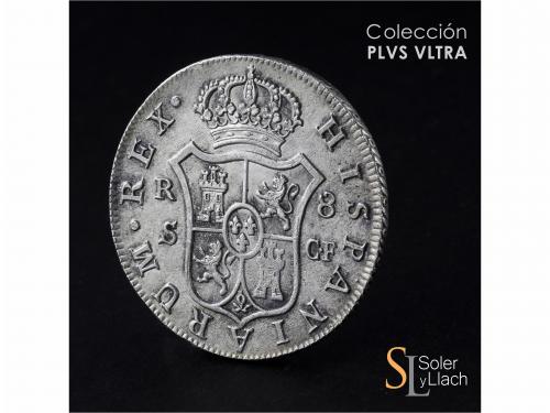 CARLOS III. 8 Reales. 1775. SEVILLA. C.F. 26,79 grs. Oxidaci