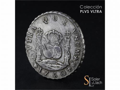 CARLOS III. 8 Reales. 1760. GUATEMALA. P. 26,91 grs. Columna