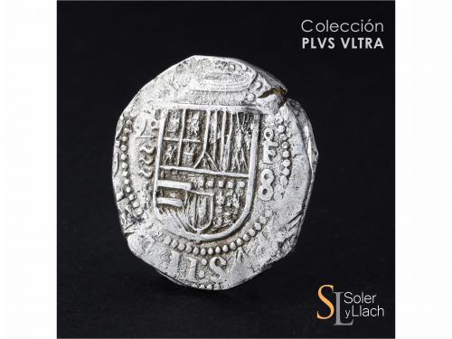 FELIPE II. 8 Reales. 1590. VALLADOLID. F. Anv.: 90 horizonta