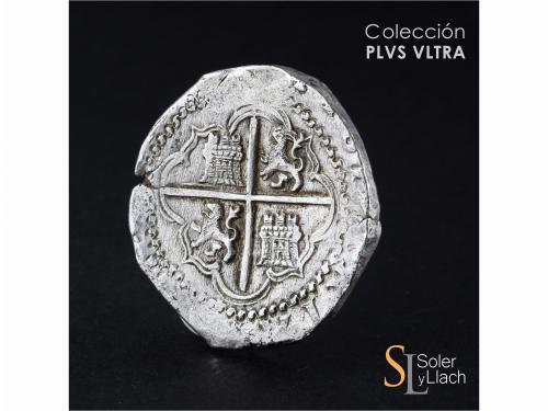 FELIPE II. 8 Reales. 1590. VALLADOLID. F. Anv.: 90 horizonta