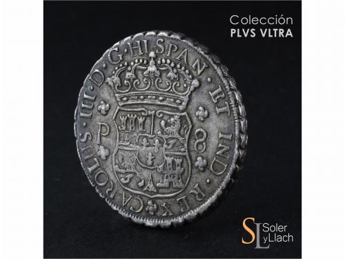 CARLOS III. 8 Reales. 1761. GUATEMALA. P. 26,8 grs. Columnar