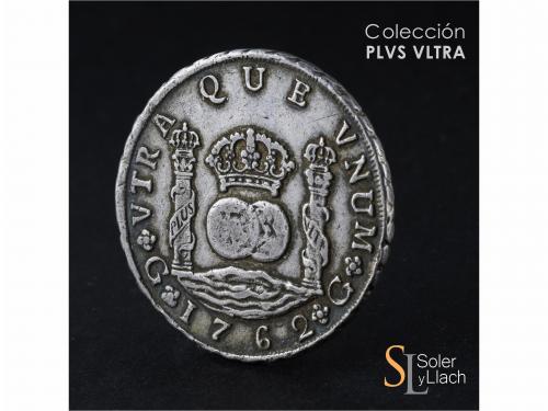 CARLOS III. 8 Reales. 1762. GUATEMALA. P. 26,77 grs. Columna