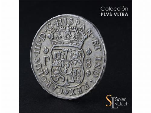 CARLOS III. 8 Reales. 1764. GUATEMALA. P. 26,8 grs. Columnar