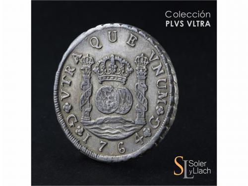 CARLOS III. 8 Reales. 1764. GUATEMALA. P. 26,8 grs. Columnar