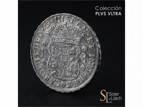 CARLOS III. 8 Reales. 1767. GUATEMALA. P. 26,94 grs. Columna