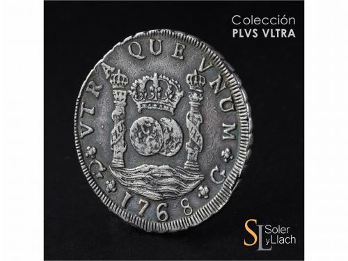 CARLOS III. 8 Reales. 1768. GUATEMALA. P. 26,99 grs. Columna