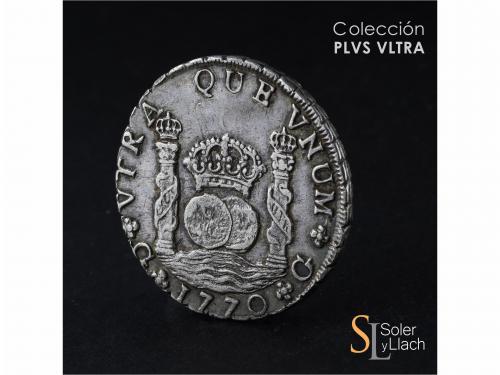 CARLOS III. 8 Reales. 1770. GUATEMALA. P. 26,84 grs. Columna