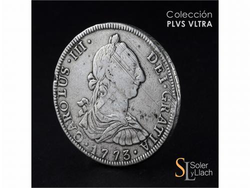 CARLOS III. 8 Reales. 1773. GUATEMALA. P. 26,62 grs. Rayas d