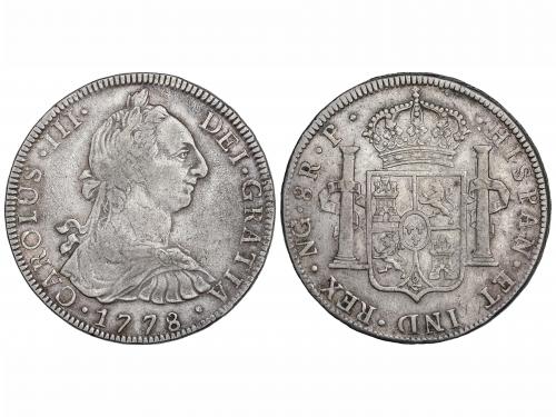 CARLOS III. 8 Reales. 1778. GUATEMALA. P. 26,65 grs. Oxidaci