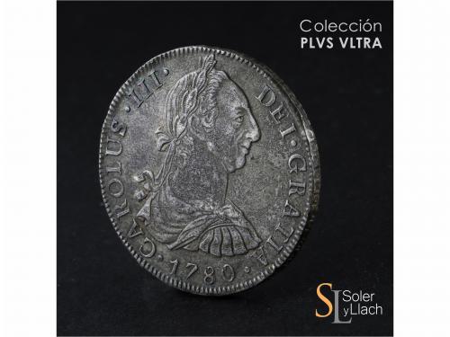 CARLOS III. 8 Reales. 1780. GUATEMALA. P. 26,76 grs. Oxidaci