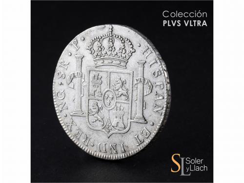 CARLOS III. 8 Reales. 1782. GUATEMALA. P. 26,86 grs. Restos 