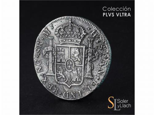 CARLOS III. 8 Reales. 1785. GUATEMALA. M. 25,42 grs. Oxidaci