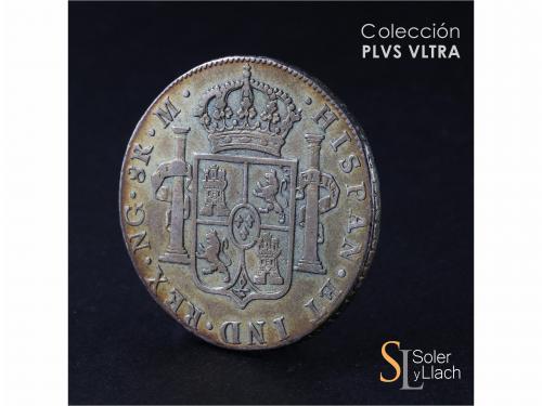 CARLOS III. 8 Reales. 1786. GUATEMALA. M. 26,81 grs. Pátina 