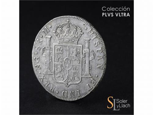 CARLOS III. 8 Reales. 1787. GUATEMALA. M. 26,85 grs. Ligera 