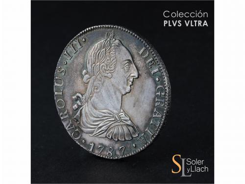 CARLOS III. 8 Reales. 1787. GUATEMALA. M. 27,01 grs. Bonita 