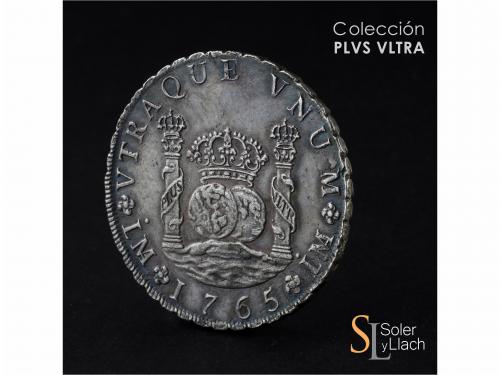 CARLOS III. 8 Reales. 1765. LIMA. J.M. 26,59 grs. Columnario