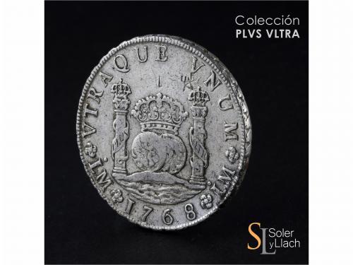 CARLOS III. 8 Reales. 1768. LIMA. J.M. 27,08 grs. Columnario