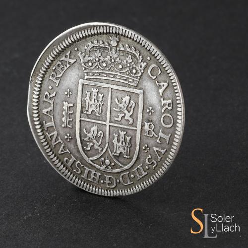 CARLOS II. 4 Reales. 1687. SEGOVIA. BR. 10,85 grs. Tipo Marí