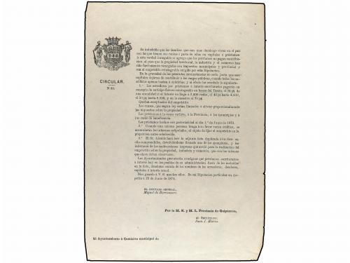DOCUMENTOS y VARIOS. Lote 3 Documentos. 1837, 1873 y 1874. C
