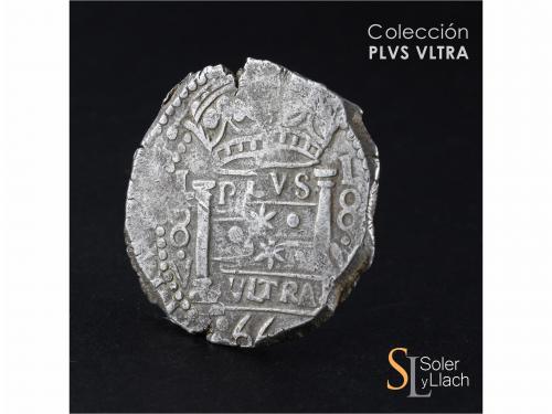 FELIPE IV. 8 Reales. 1660. LIMA. V. Anv.: L / 8 / V a derech
