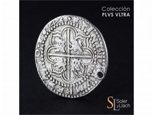 FELIPE IV. 8 Reales. 1646. POTOSÍ. T. Anv.: P / punto / T - 