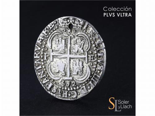 FELIPE IV. 8 Reales. 1652. POTOSÍ. E. Rev.: I PH6 bajo la co