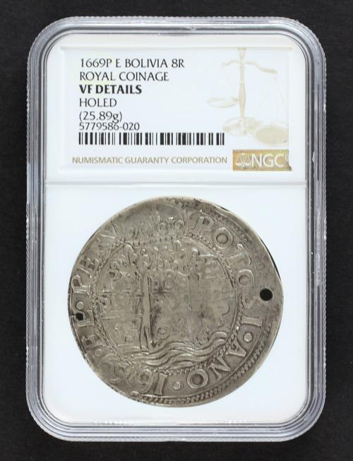 CARLOS II. 8 Reales. 1669/8. POTOSÍ. E. 25,89 grs. Tipo Real