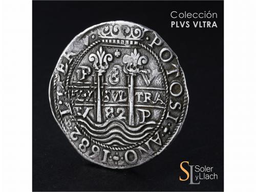 CARLOS II. 8 Reales. 1682. POTOSÍ. V. 26,70 grs. Tipo Real. 