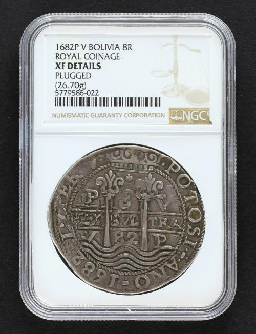 CARLOS II. 8 Reales. 1682. POTOSÍ. V. 26,70 grs. Tipo Real. 