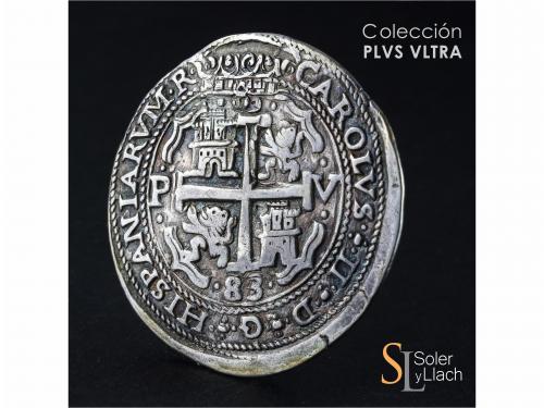 CARLOS II. 8 Reales. 1683. POTOSÍ. V. 26,68 grs. Tipo Real, 