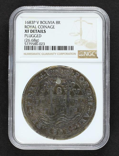 CARLOS II. 8 Reales. 1683. POTOSÍ. V. 26,68 grs. Tipo Real, 