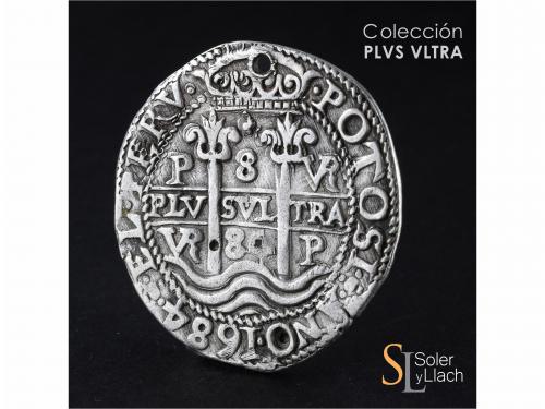 CARLOS II. 8 Reales. 1684. POTOSÍ. VR. 26 grs. Tipo Real. En
