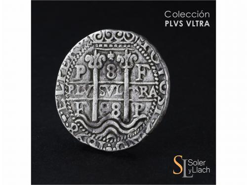 CARLOS II. 8 Reales. 1698. POTOSÍ. F. 26,39 grs. Tipo Real. 