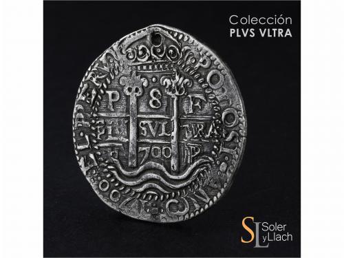 CARLOS II. 8 Reales. 1700. POTOSÍ. F. 26,80 grs. Tipo Real. 