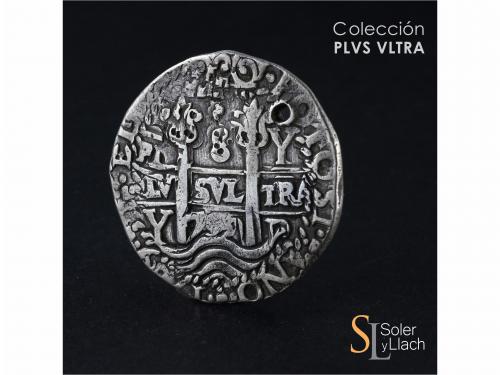 FELIPE V. 8 Reales. 1709. POTOSÍ. Y. 26,59 grs. Tipo Real. G