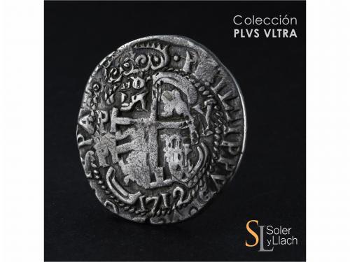 FELIPE V. 8 Reales. 1712. POTOSÍ. Y. 26,37 grs. Tipo Real. G