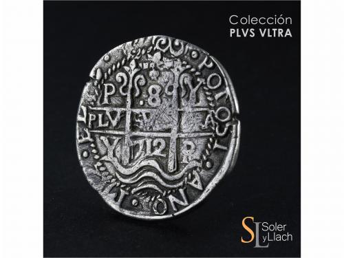 FELIPE V. 8 Reales. 1712. POTOSÍ. Y. 26,37 grs. Tipo Real. G