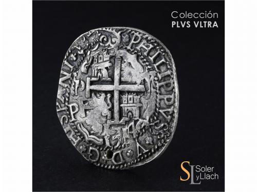 FELIPE V. 8 Reales. 1714. POTOSÍ. Y. 27,34 grs. Tipo Real. G