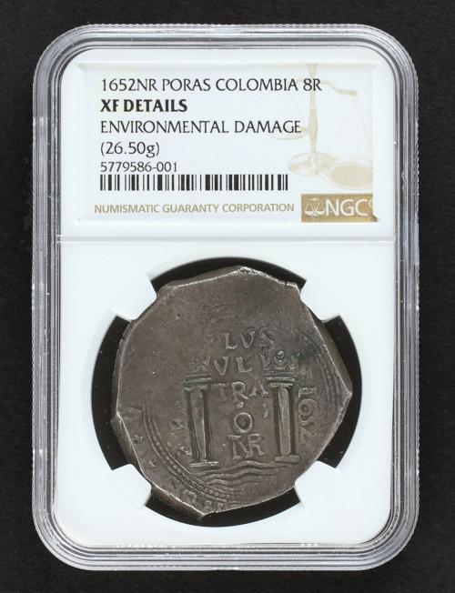 FELIPE IV. 8 Reales. 1652. SANTA FE DE NUEVO REINO. PºRAS. 2