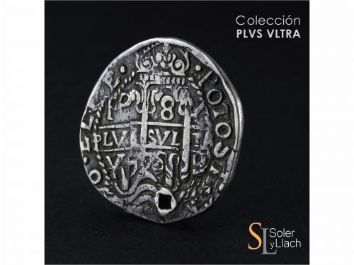 FELIPE V. 8 Reales. 1720. POTOSÍ. Y. 26,25 grs. Tipo Real. G