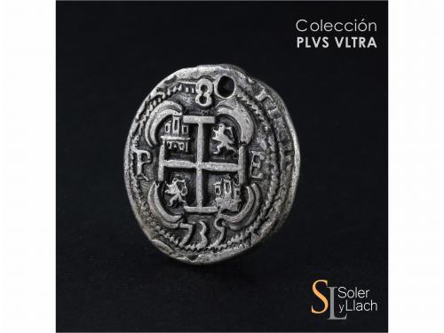 FELIPE V. 8 Reales. 1735. POTOSÍ. E. 26,43 grs. Tipo Real. G