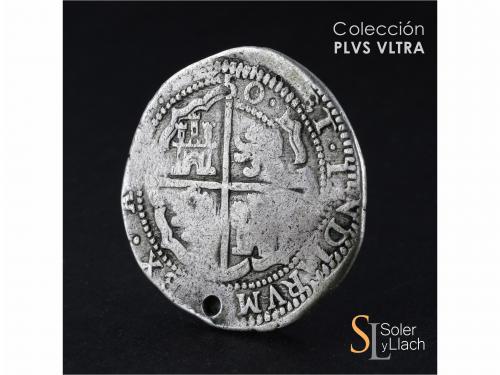 FELIPE IV. 8 Reales. (16)50. POTOSÍ. O. Anv.: P / O - Escudo